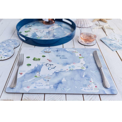 Cape And Islands Art Placemats - Set of 4 Placemat - rockflowerpaper