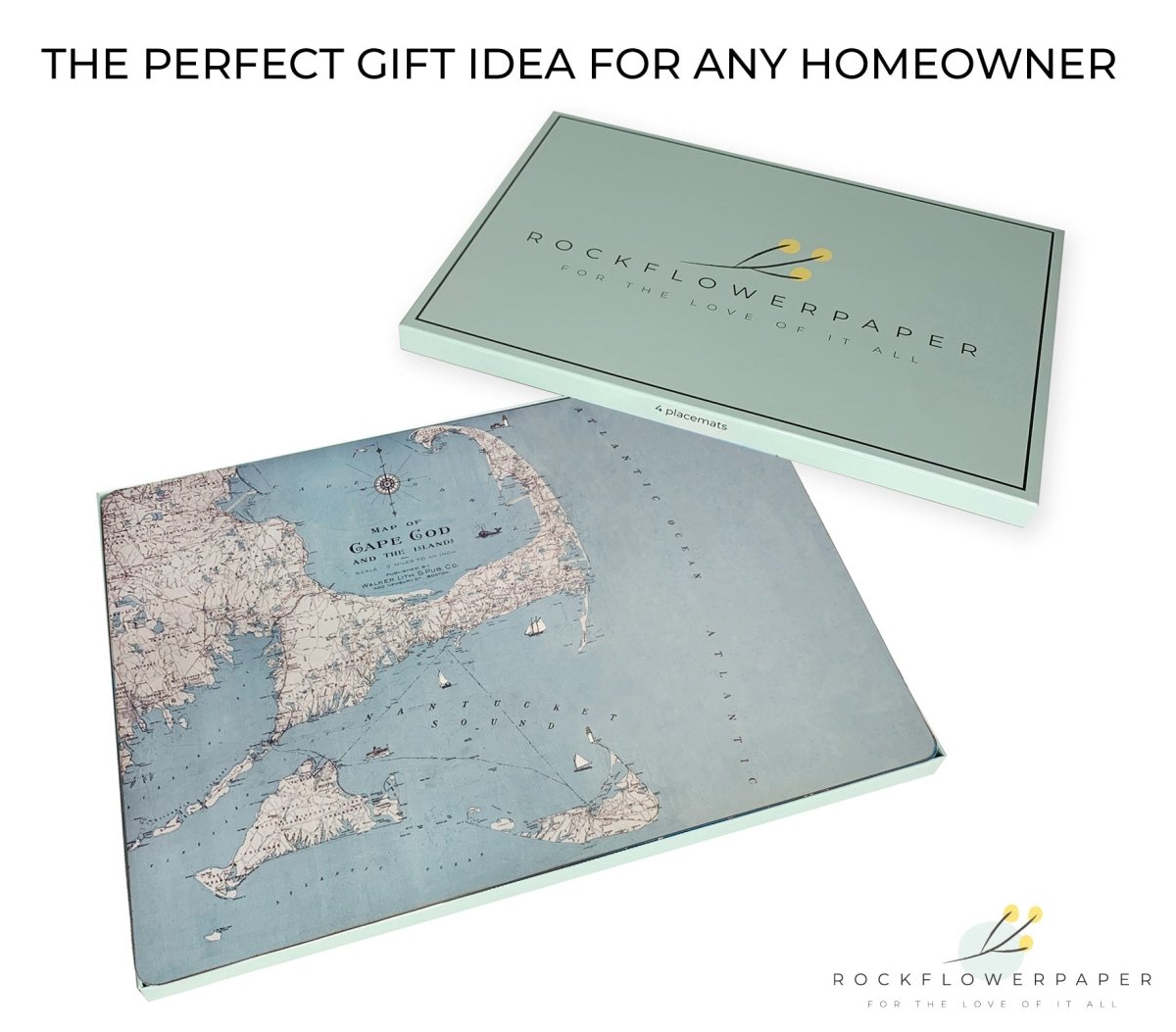Cape Cod Art Placemats Set of Four Placemat - rockflowerpaper