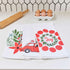 Christmas Nostalgia Cotton Kitchen Towels Set Of 3 Cotton Kitchen Towel - rockflowerpaper