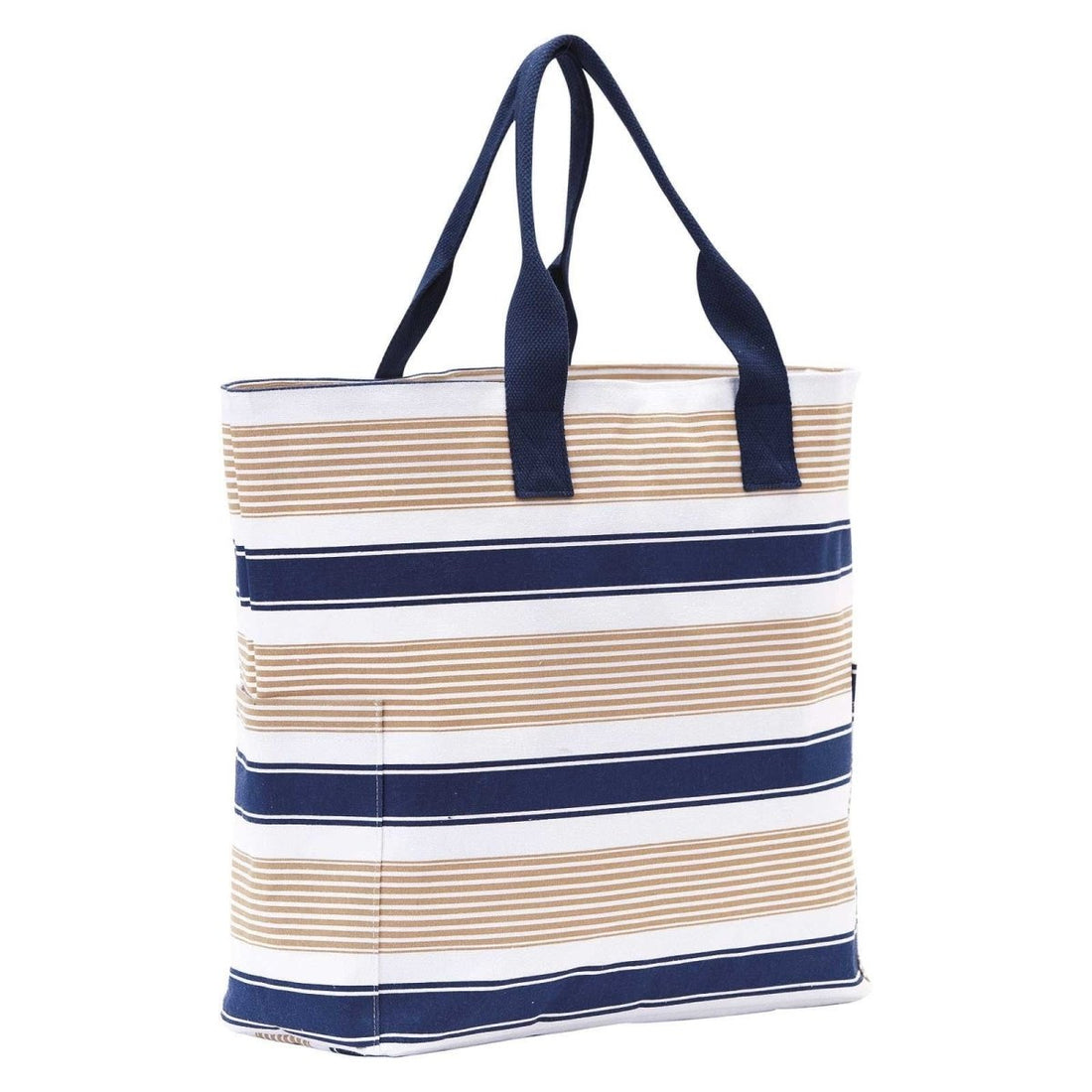 Classic Neutral Stripe Carryall Tote - rockflowerpaper