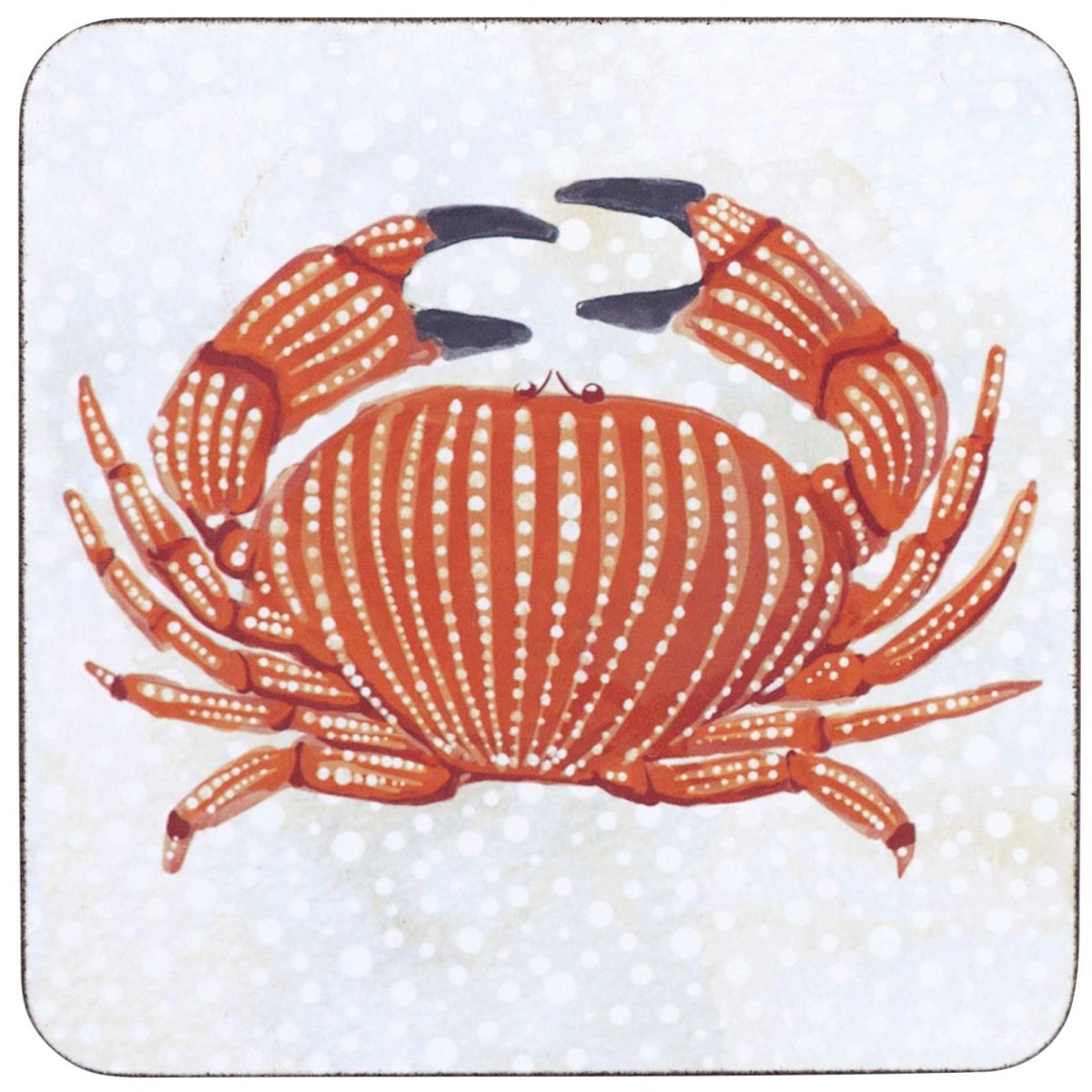 Crab Square Art Coasters - Set of 4 Coaster - rockflowerpaper