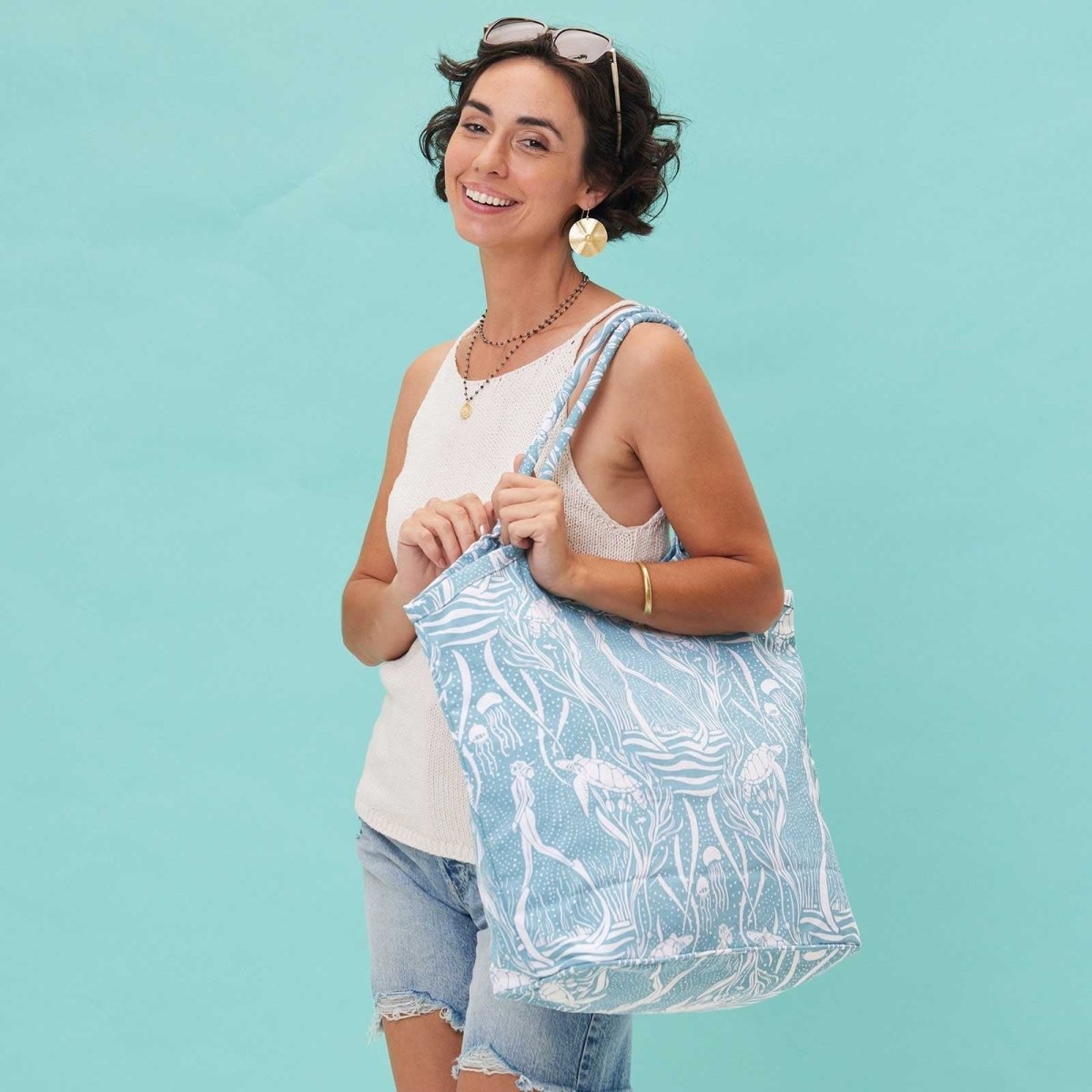 Deep Sea Bucket Bag Tote - rockflowerpaper