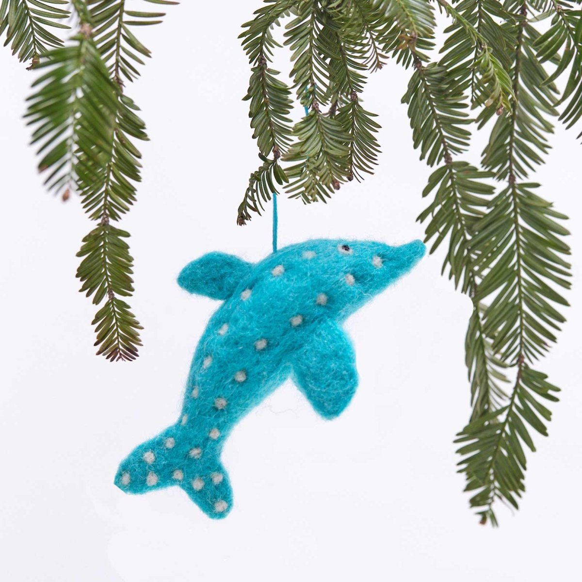 Dolphin Felt Ornament Ornament - rockflowerpaper