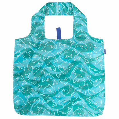 Dolphins Blu Bag: Your Sustainable Shopping Companion Reusable Shopping Bag - rockflowerpaper