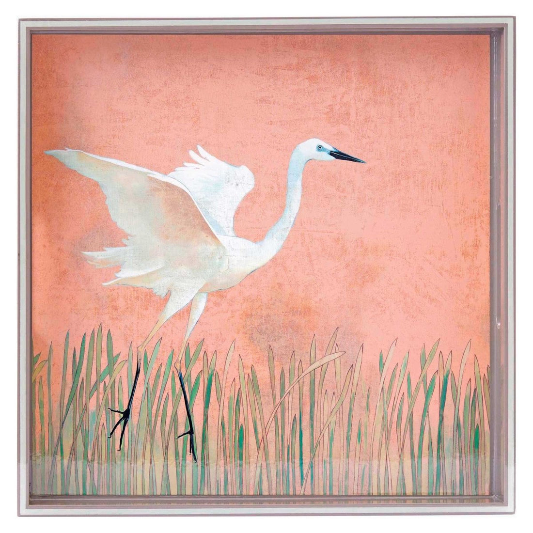 Egret 15 Inch Square Tray Tray - rockflowerpaper