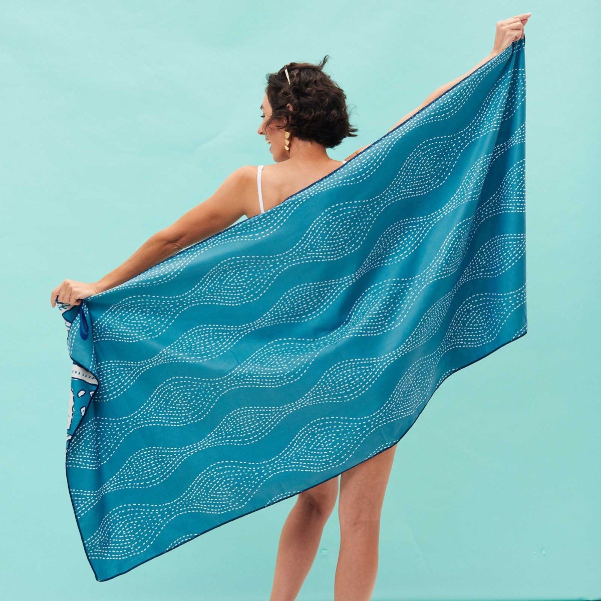 Far East Reversible Eco Beach Towel Beach Towel - rockflowerpaper