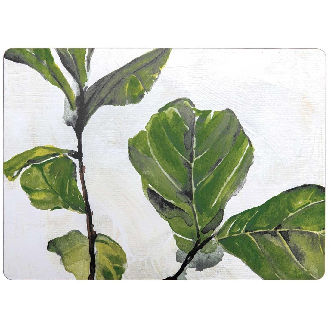 Fiddle Leaf Fig Art Placemats - Set of 4 Placemat - rockflowerpaper