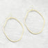 Hammered Free - Form Circle Hoop Earrings Gold Plated Earring - rockflowerpaper