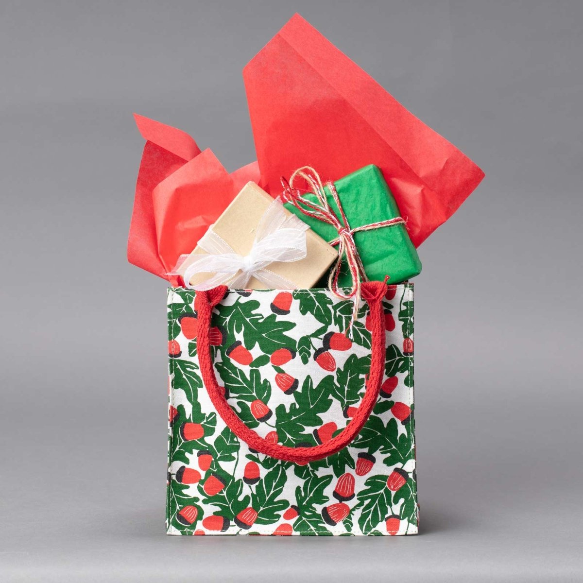 Holiday Acorns Itsy Bitsy Gift Bag - rockflowerpaper