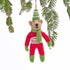 Holiday Bear Felt Ornament Ornament - rockflowerpaper