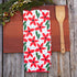 Holiday Poinsettia blu Kitchen Tea Towel Kitchen Towel - rockflowerpaper