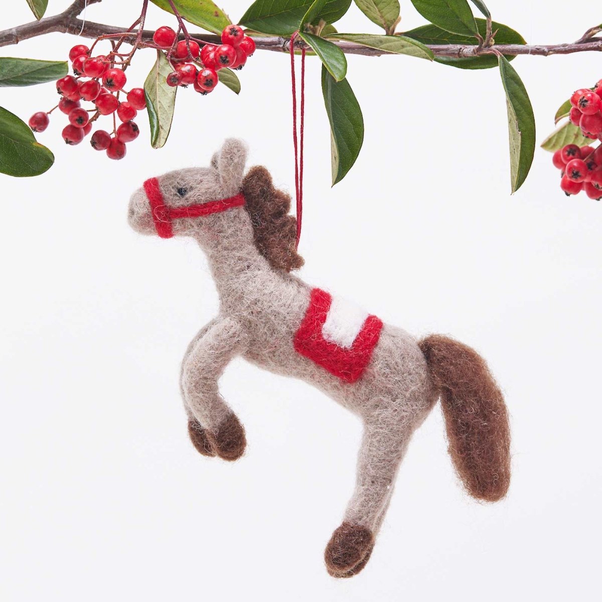 Felt Horse Ornament – rockflowerpaper