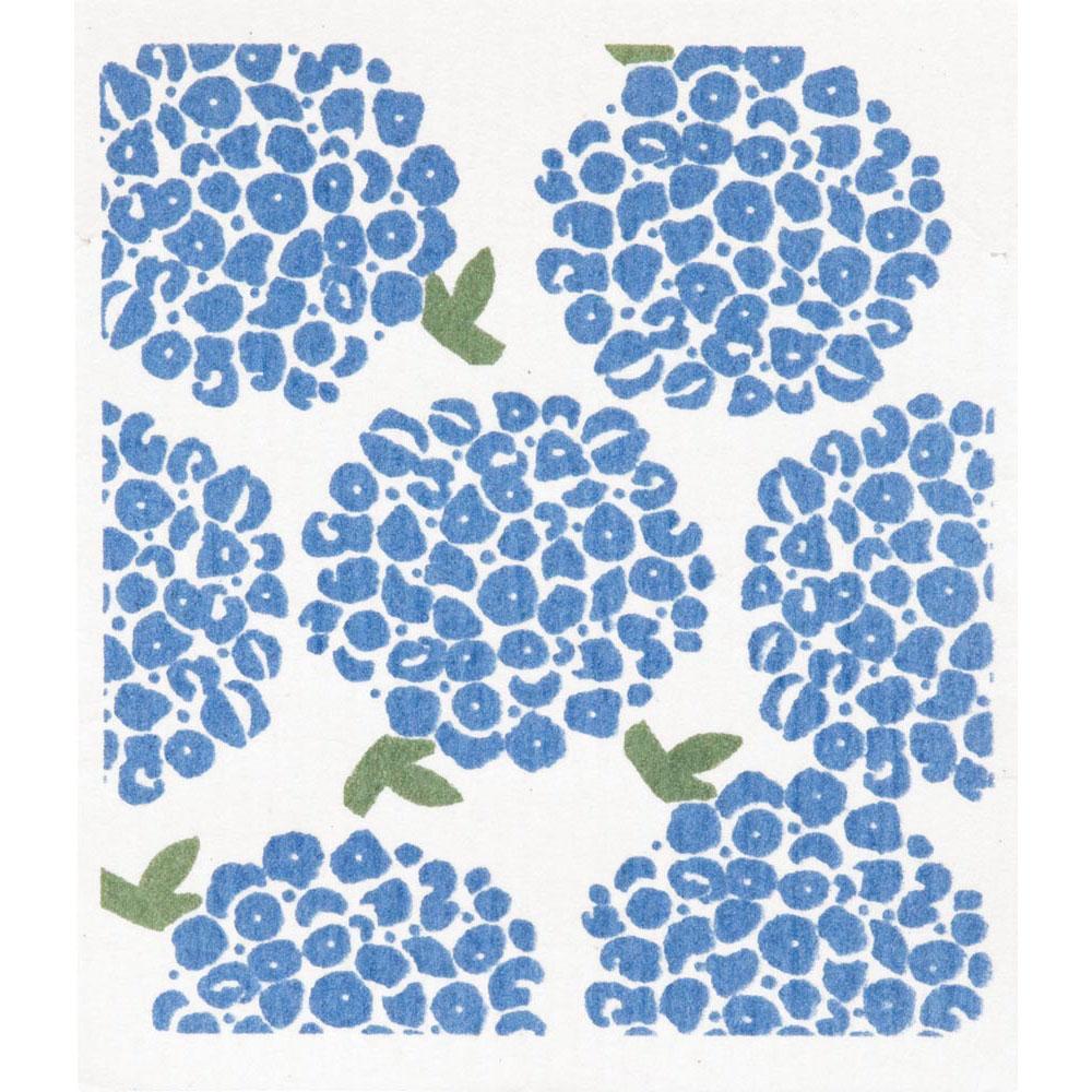 Hortensia Blue Eco - Friendly blu Sponge Cloth - Set of 2 Eco Cloth - rockflowerpaper