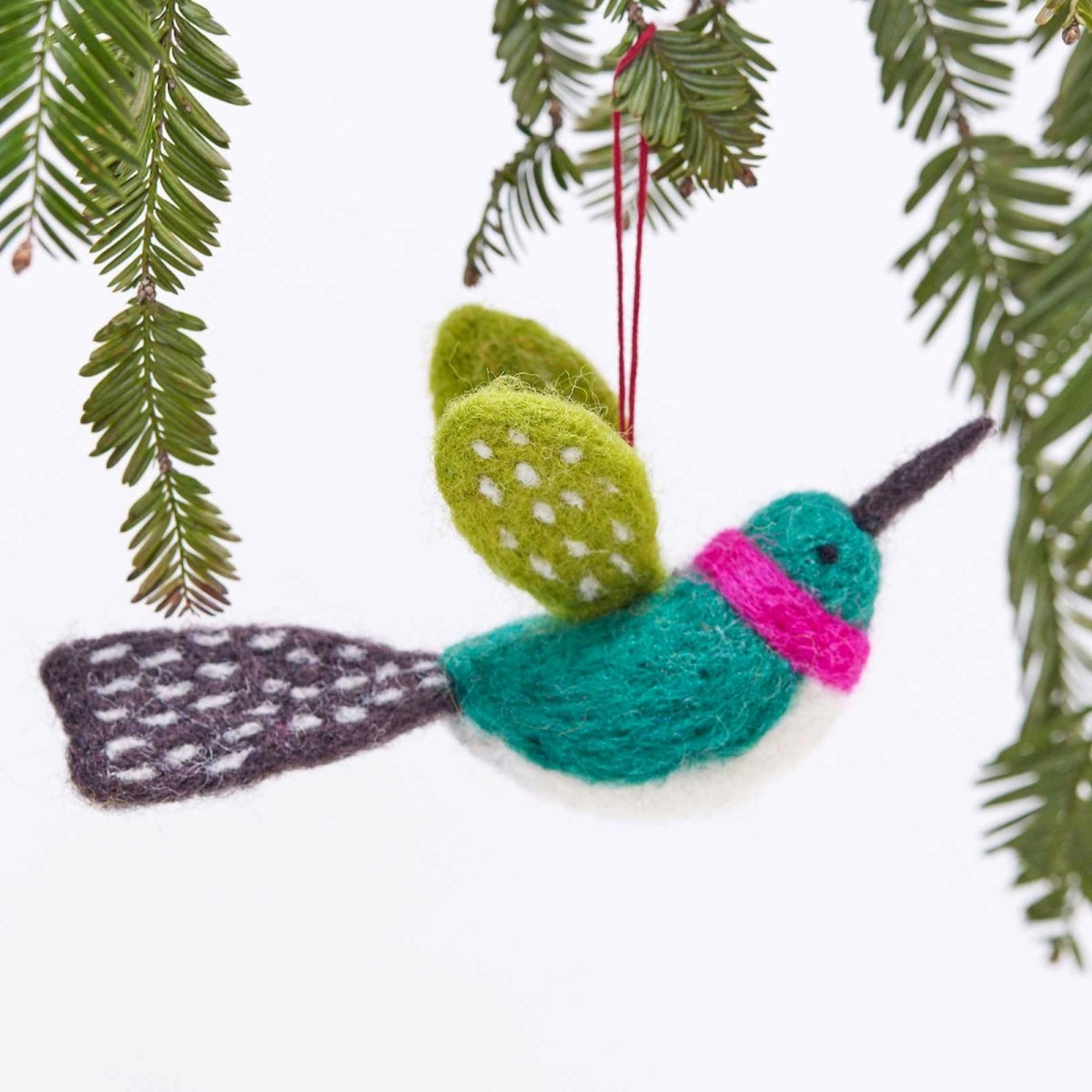Hummingbird Felt Ornament Ornament - rockflowerpaper