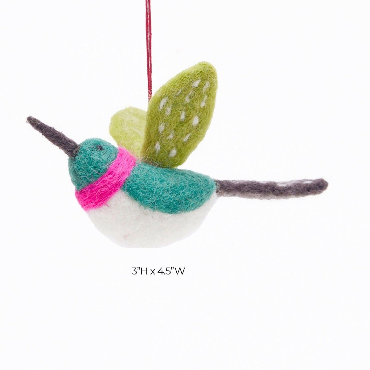 Hummingbird Felt Ornament Ornament - rockflowerpaper