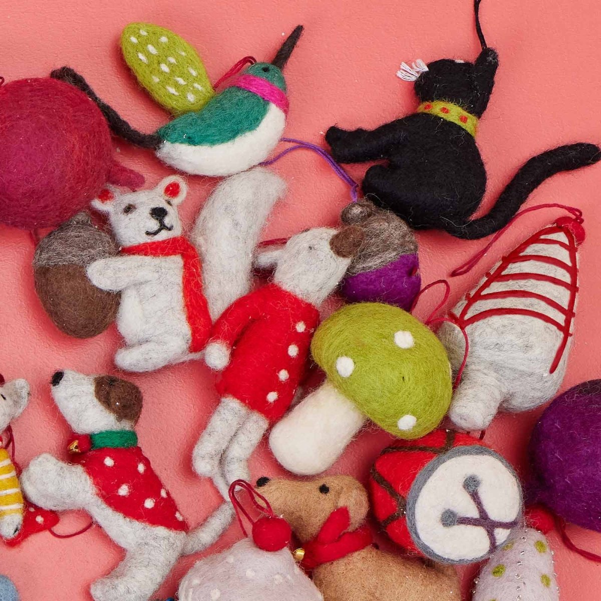 Hummingbird Felt Ornament Ornament - rockflowerpaper