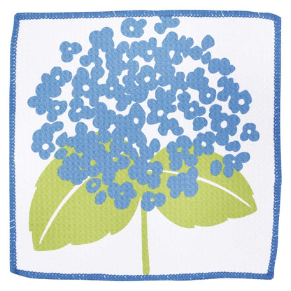 Hydrangea blu Kitchen Dish Cloths (Set of 3) Reusable Dish Cloth - rockflowerpaper