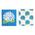 Hydrangea Eco - Friendly blu Sponge Cloth - Set of 2 Eco Cloth - rockflowerpaper