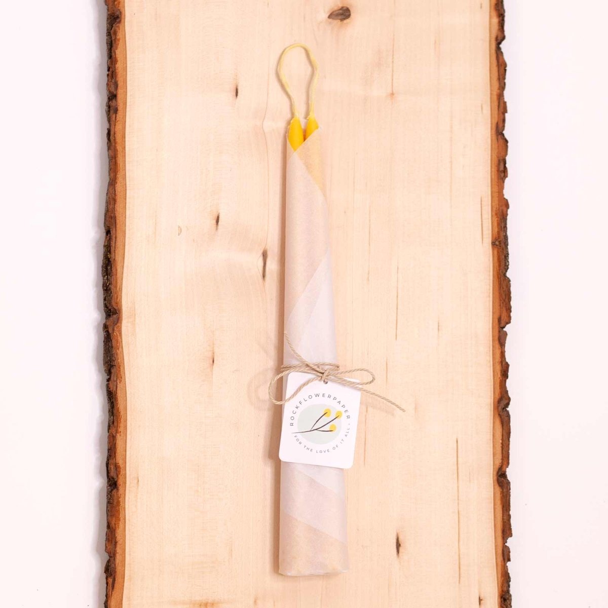 Illuminate Elegance: Honey Beeswax Taper Candles Candle - rockflowerpaper