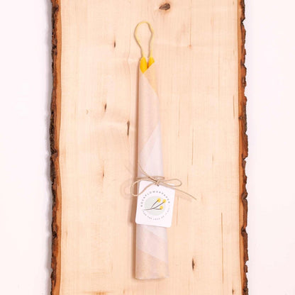 Illuminate Elegance: Honey Beeswax Taper Candles Candle - rockflowerpaper