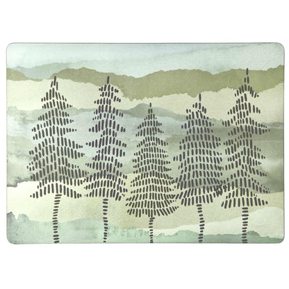 Into The Woods Art Placemats - Set of 4 Placemat - rockflowerpaper