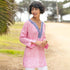 Isa Pink blu Cotton Embroidered Kurta Tunic Embroidered Tunic - rockflowerpaper