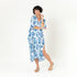 Jazlyn Blue Long Beach Kaftan Swim Cover Up - rockflowerpaper