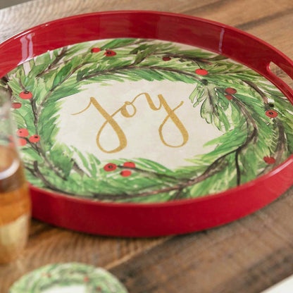 Joy 15 Inch Round Tray Tray - rockflowerpaper