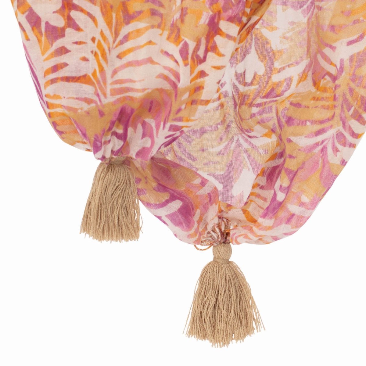 Katarina Pink Tassel Shawl Scarf - rockflowerpaper