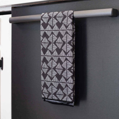 Kinsley Black blu Kitchen Tea Towel Kitchen Towel - rockflowerpaper