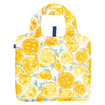 Lemon Slices Blu Bag Reusable Shopping Bag - Machine Washable Reusable Shopping Bag - rockflowerpaper