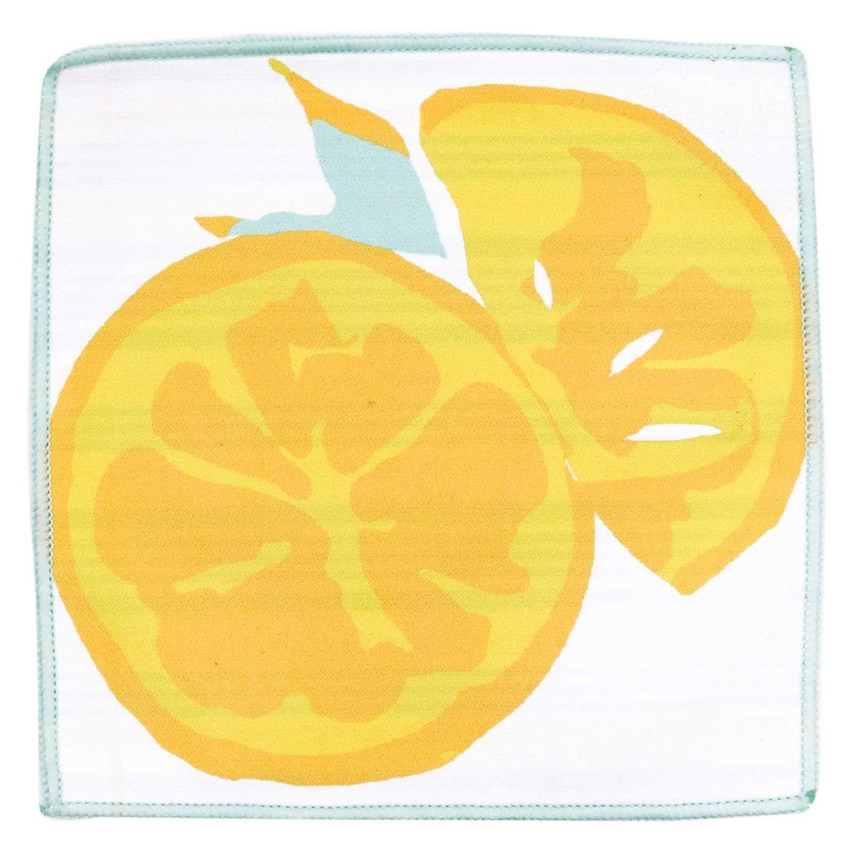 Lemon Slices blu Kitchen Reusable Cocktail Napkins (Set of 8) Reusable Cocktail Napkin - rockflowerpaper