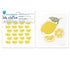 Limone Yellow Eco - Friendly blu Sponge Cloth - Set of 2 Eco Cloth - rockflowerpaper