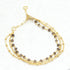 Lite Triple Layer Smoky Bead Bracelet Stack - Gold Plate Bracelet - rockflowerpaper