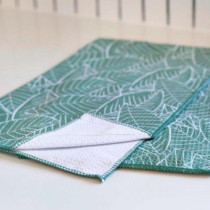 Lush Leaves blu Kitchen Tea Towel Kitchen Towel - rockflowerpaper