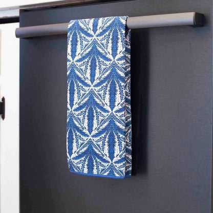 Mediterranean Tile blu Kitchen Tea Towel Kitchen Towel - rockflowerpaper