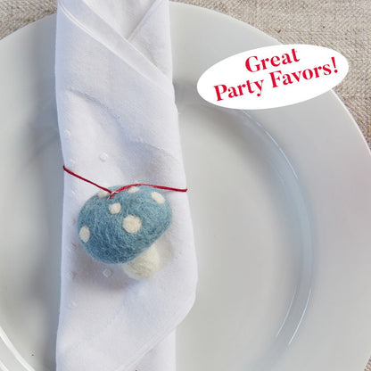 Mushrooms Felt Ornaments Pack 3 Ornament - rockflowerpaper