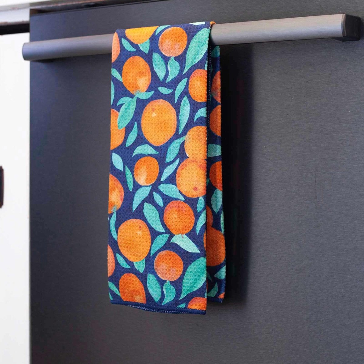 Orange Crush blu Kitchen Tea Towel Kitchen Towel - rockflowerpaper