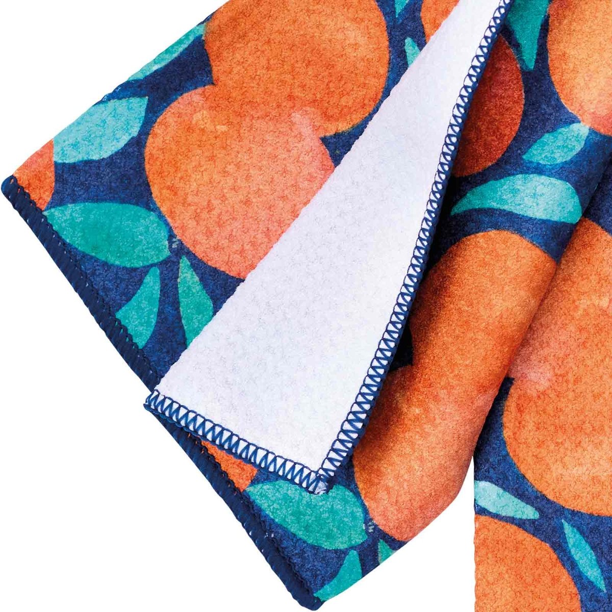 Orange Crush blu Kitchen Tea Towel Kitchen Towel - rockflowerpaper