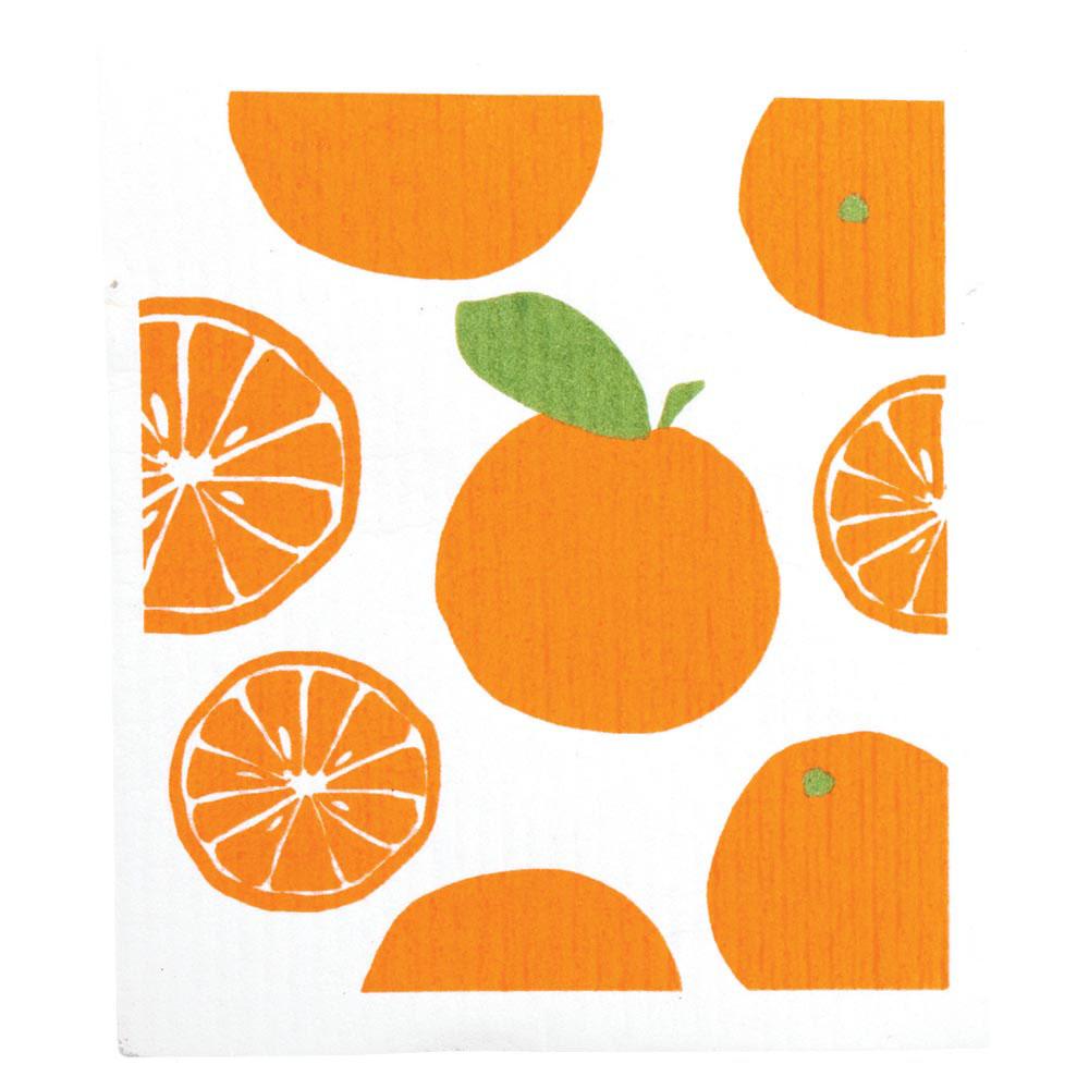 Oranges Eco - Friendly blu Sponge Cloth - Set of 2 Eco Cloth - rockflowerpaper