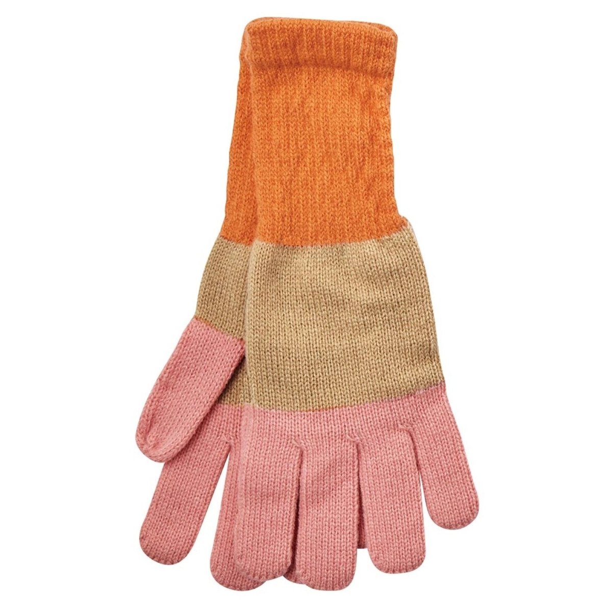 Paddington Orange cozy Knit Gloves Gloves - rockflowerpaper