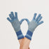 Paddington Stripe Blue Knit Gloves Gloves - rockflowerpaper