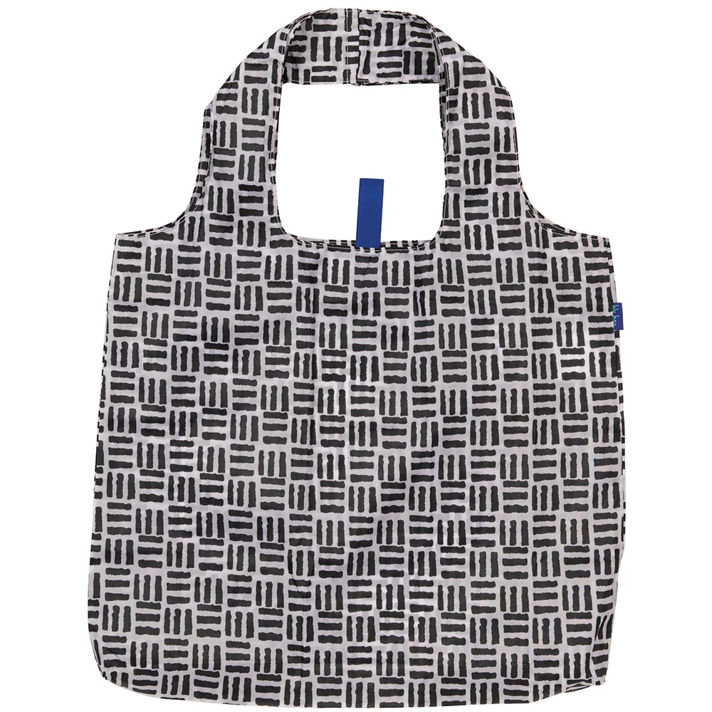 Pillars Black Blu Bag Reusable Shopping Tote - Machine Washable Reusable Shopping Bag - rockflowerpaper