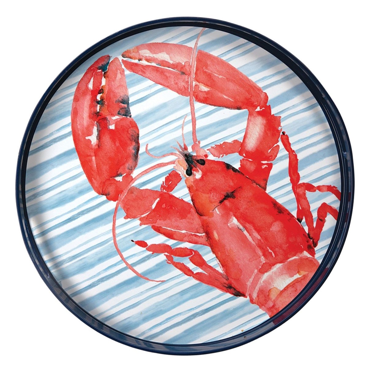 Red Lobster 15 inch Round Serving Tray Tray - rockflowerpaper