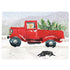 Red Truck Red Art Placemats - Set Of Four Placemat - rockflowerpaper