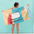 Reversible Eco Beach Towel | Beach Days Design Beach Towel - rockflowerpaper