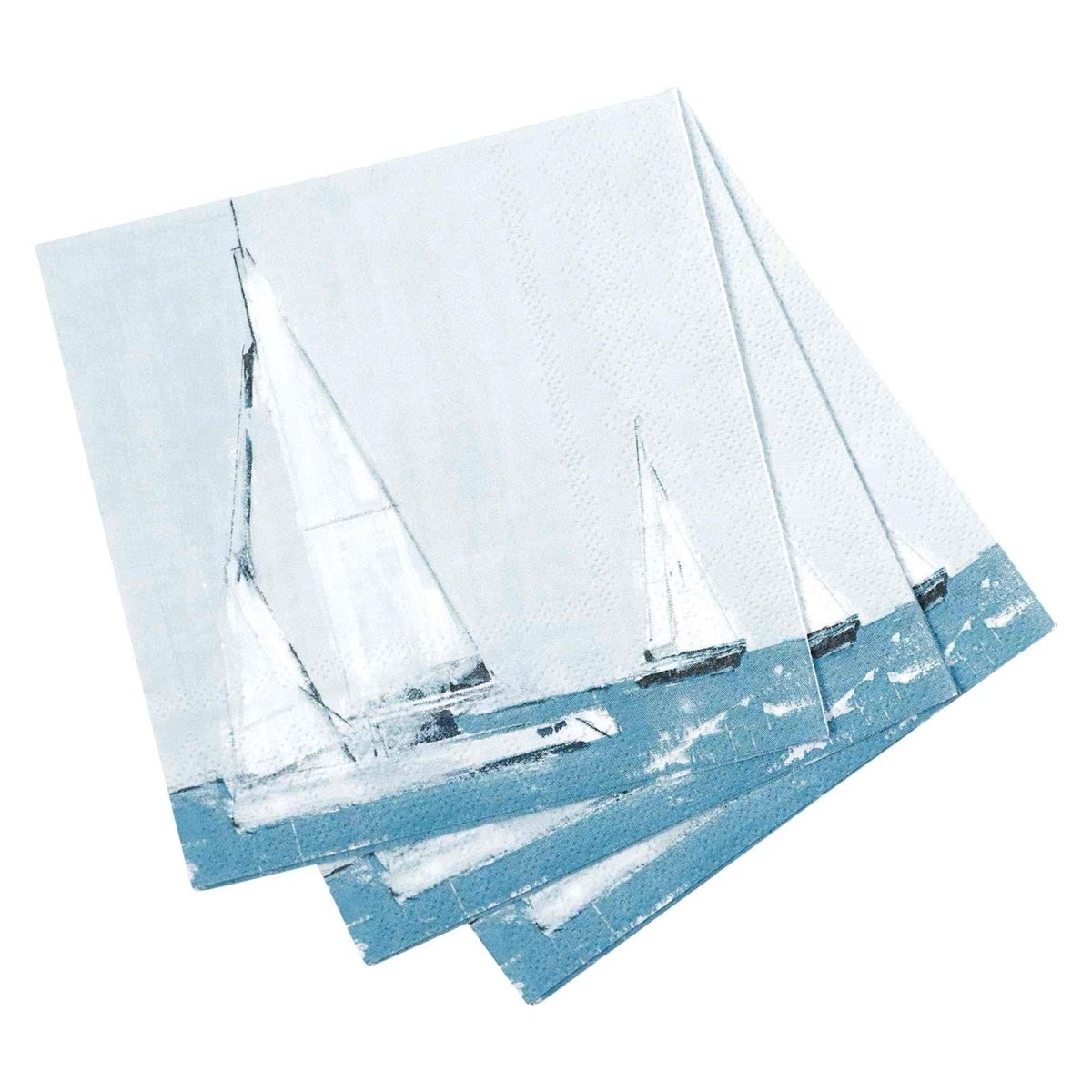 Sail Away Paper Cocktail Napkins (Pack of 20) Paper Cocktail Napkin - rockflowerpaper