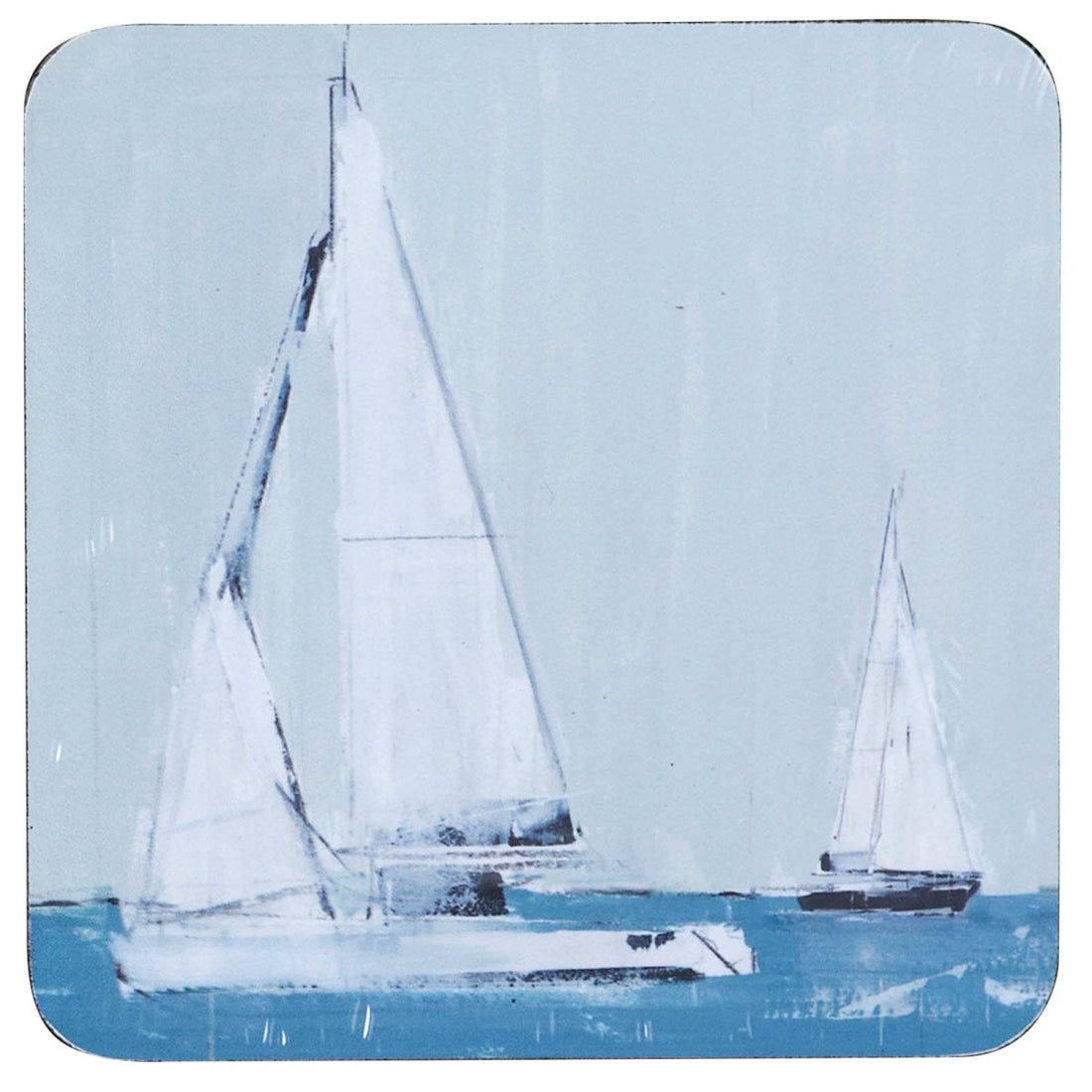 Sail Away Square Art Coasters - Set of 4 Coaster - rockflowerpaper