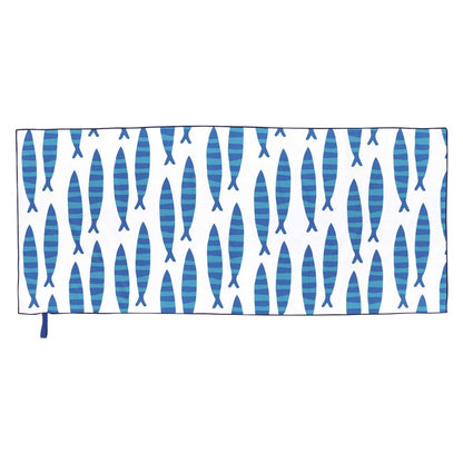 Sardine Reversible Eco Beach Towel Beach Towel - rockflowerpaper