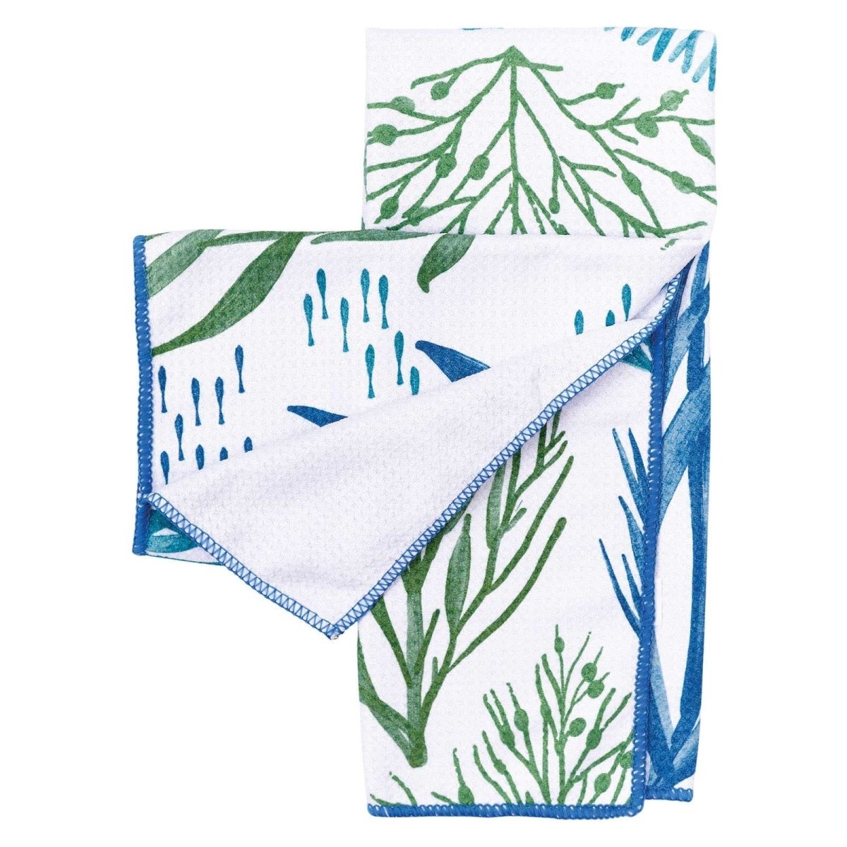 Sea Kelp Blu Kitchen Tea Towel Kitchen Towel - rockflowerpaper